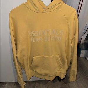 Fear of God Essentials Yellow Hoodie